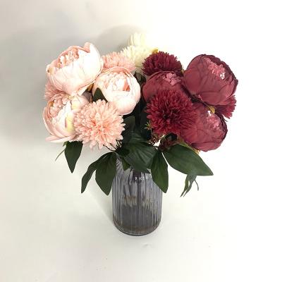 China New Design FCR1002 Silk Arrangements Wedding Decoration Party Office Garden Table Centerpieces Artificial Flowers for sale