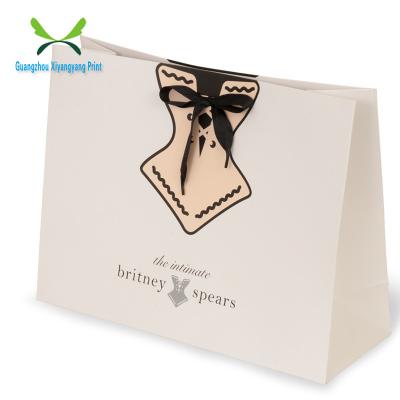 China Printed Retail Custom Luxury Recyclable Wholesale Paper Shopping Bag With Logo for sale