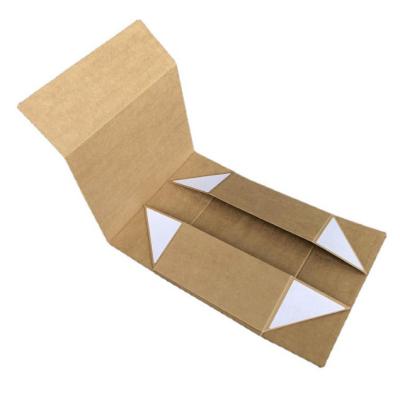 China Disposable Custom Custom Logo Kraft Paper Folding Magnet Closure Clothing Box for sale