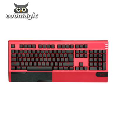 China New Palm Rest Metal Shell LED USB Illuminated Gaming Keyboard Wired Mechanical PC/Laptop Desktop Gaming Keyboard for sale