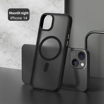 China Shockproof Matte Frosted TPU Radio Charging Colorful Magnetic Case For iPhone 14 Pro Max 14 Pro Max for sale