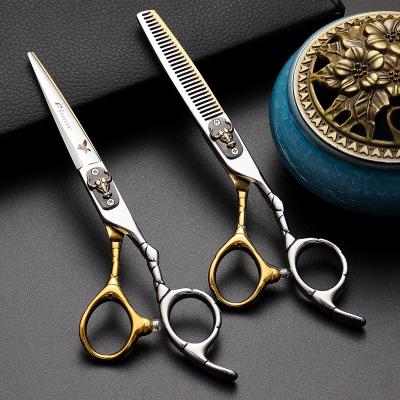 China Thinning Scissors Hot sale professional salon hair cutting scissors & shear barber beauty hairdressing left hand thinning scissors set for stylist for sale