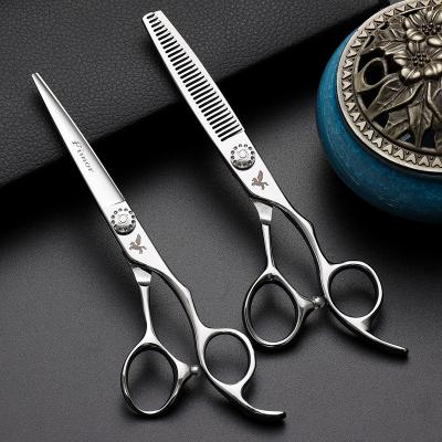 China Thinning Scissors Hot sale professional salon hair cutting scissors & shear barber beauty hairdressing left hand thinning scissors set for stylist for sale