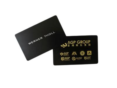 China Matt Black Metal Business Cards de bronze de aço com laser grava Logo Name à venda