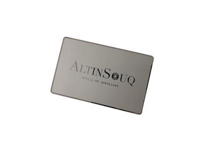 China Customized Logo Engraved Metal Business Cards Personalized Mirror Surface for sale