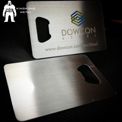 China Metal Beer Bottle Opener Business Card ,  Poker Card Bottle Opener  Promotional for sale