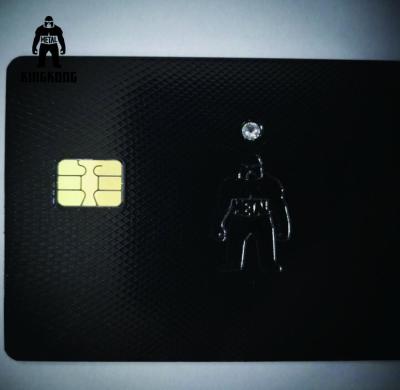 China Custom Printed  Rfid Membership Cards Crystal Diamond Inlay  by Contact Chip AAA Swarovski for sale