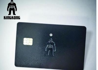 China Stainless Steel Metal RFID Card , Radio Frequency Identification Card  With Contact Chip Plating  Finished for sale