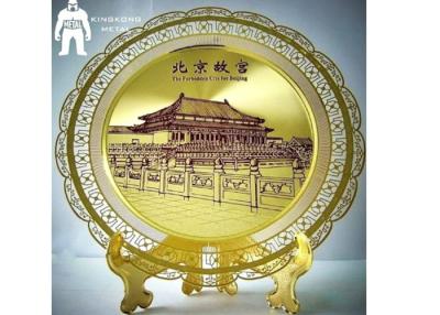 China Artwork Souvenir Metal Gold Medal  Silver Plated Furnishing Home Decoration for sale