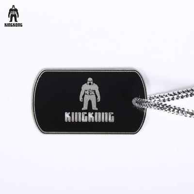 China Eco Friendly Engraved Logo Metal Steel Brass Copper Tags For Dog Or Necklace for sale