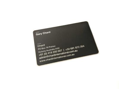 China Silver Glossy Mirror Business Cards / Supermarket Etching Metal Card for sale