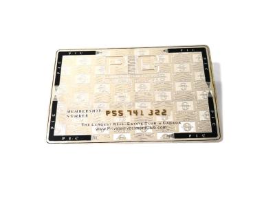 China Sterling Silver Metal Membership Card met de Magnetische Streep van Hico Te koop