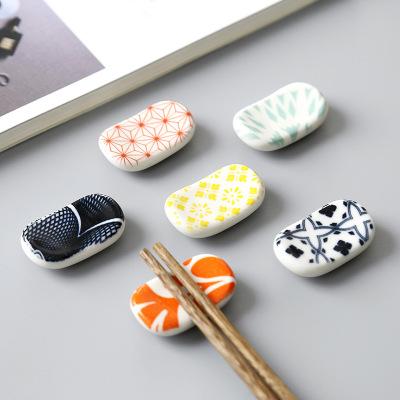 China [CERAMIC ZIBO HAODE] Lovely Chopsticks Holder Household Hotel Ceramic Spoon Chopsticks Lovely Brackets for sale