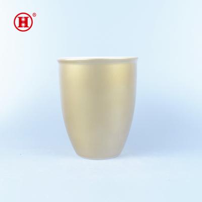 China [ZIBO HAODE CERAMIC] Modern Ceramic Color Low Flower Pot / Plant Succulent Pot for sale