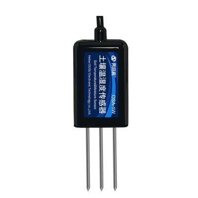 China Hot Selling Soil Temperature and Humidity Sensor 4-20mA RS485 FDR Soil Temperature and Humidity Probe Sensor for Greenhouse for sale