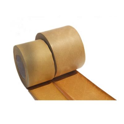 China ANTISTATIC Fiberglass Printing Kraft Paper Material Water Activated Tape Brown Custom Printing Tape For Wrapping for sale