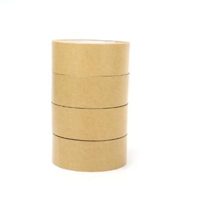 China Waterproof Eco Friendly No Pe Coated Kraft Paper Programmable Sealing Logo Printed Tape For Carton for sale