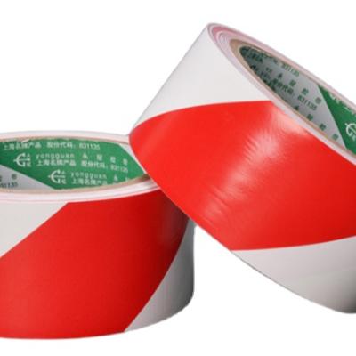 China High Quality Waterproof PVC Tape Black And Yellow Safety Warning And Floor Marking Tape for sale