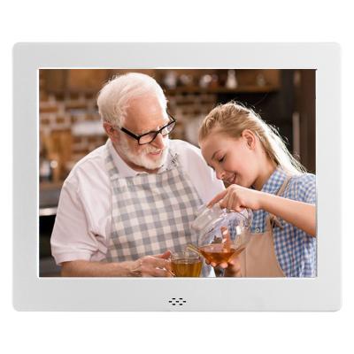 China 8.2 inch ABS digital metal table picture display screen bulk LCD clock DPF-8002J low price HD digital photo frame for sale