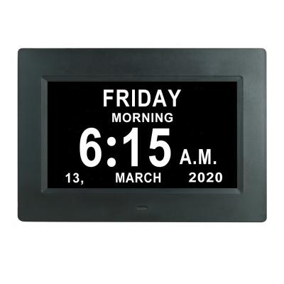 China Class DDC-7010 Day Clock Calendar Alarm Medicine Digital Desktop Reminder 7 Inch Digital Reading Pendulum for sale