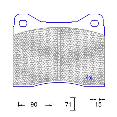 China Noise Free Auto Parts Peak Brake Pads for sale