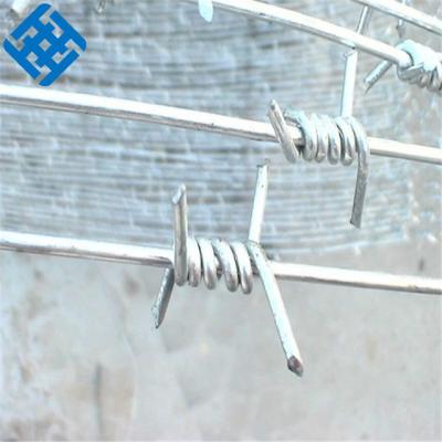 China FENCE TOP Galvanize Barbed Wire Manufacturers China Iron Wire Single And Single Double Wire Razor Fence TOP Galvanized 12-14 Gauge Haotong for sale