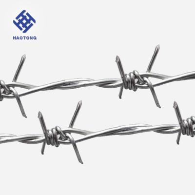 China Long Life Factory Price Supply Galvanized Barbed Wire Length By Roll/Fence Price Top Barbed Wire Chain Link for sale