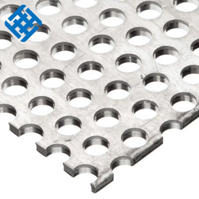 China Plain Weave Galvanized Perforated Metal Mesh Plate Perforated Steel Sheet for sale