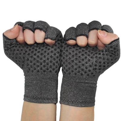 China High Quality Arthritis Hand Gloves Joint Hand Wrist Pain Relief Finger Arthritis Gloves Anti With PVC Dot Compression Arthritis Gloves for sale