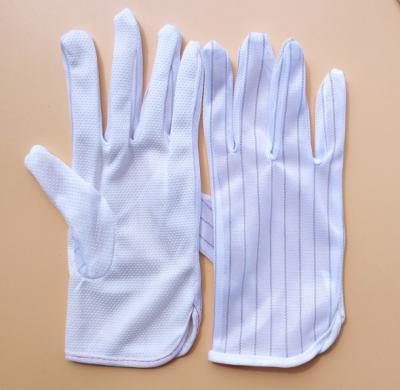 China Wholesale PVC Dot Stripe ESD Protective Electrical Work Gloves for sale