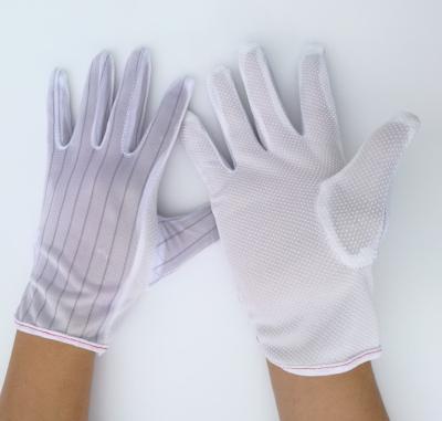 China 2018 Wholesale Cleanroom Good Quality White Color Anti Static Scratch Protective Gloves for sale