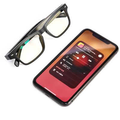 China Hot Selling BT 5.0 Wireless Smart Handsfree Music Calling High Quality Glass New Sports Headset Audio Eyewear Smart Glasses for sale