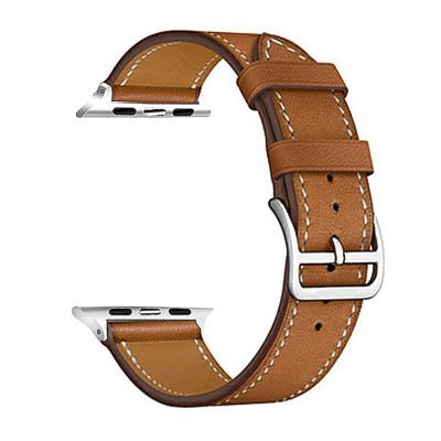 China Luxury PU Leather Wrist Replacement Smart Watch Bands Accessories For Apple Watch 38mm 40mm 42mm 44mm PU Leather Watch Strap for sale