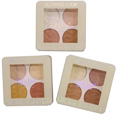 China DODOGIRL Hot Sale Shimmer Private Label Powder Loose Logo Custom Face Makeup Highlight 4 Colors for sale