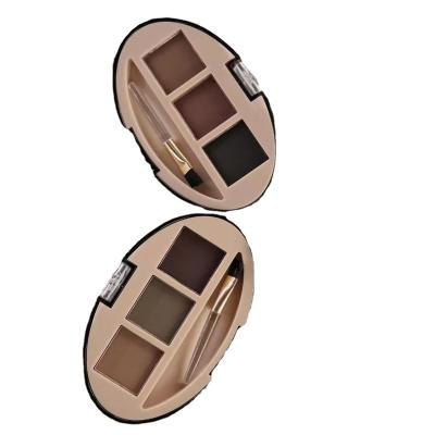 China DODOGIRL 3 Color Matte Stain Eyebrow Powder Waterproof Brush Inside Daily Waterproof Cosmetics OEM Special Decoration for sale