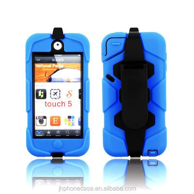 China Rotated Clip Silicone Case For iPod Touch 5/6 Anti-Drop Dustproof Protector Rubber Case For Apple iPod Touch 5 Touch 6 Clip Cover for sale