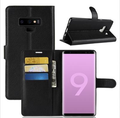 China Premium Litchi Leather Card Holder Case For Samsung Note 9/Note 8 Factory Supplier Stand Wallet Hot Selling Foldable Case For Galaxy Note 9 Flip Leather Cover Samsung for the Galaxy Note 8 for sale