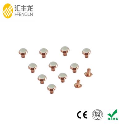 China Wear Resistance Professional Electrical Contact Rivet for sale