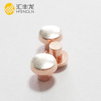 China Wear Resistance Manufacturer Motor Micro Electrical Bimetal Contact Point Rivet for sale