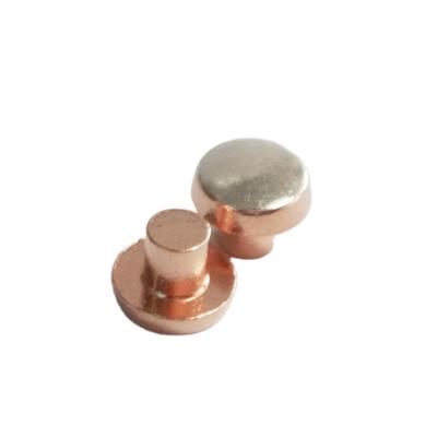 China Wear Resistance Cadmium Silver Oxide Copper Electrical Contacts For Magnetic Switches for sale