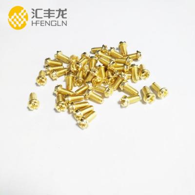 China Machinery Galvanized Steel Nickel Plated Brass Flat Head Screw for sale