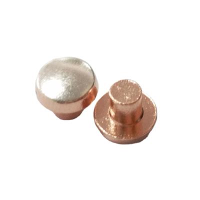 China Wear resistance good quility silver point bimetal alloy electrical silver contacts point for automobile relay for sale