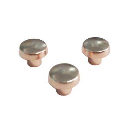 China Wear resistance electric rivet contacts AgSnO2 has higher thermal stability for sale