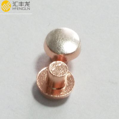 China Wear Resistance Cadmium Silver Oxide Copper Electrical Contacts For Magnetic Switches for sale