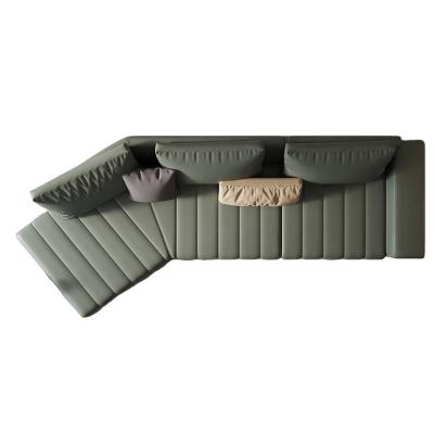 China High (Size) Fashion Adjustable Cost-effective Hot Sale Green Leather Modular Sofa for sale