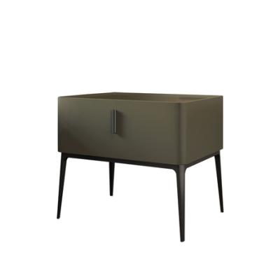 China Modern Multi Color Storage Army Green Italian Bedside Table for sale