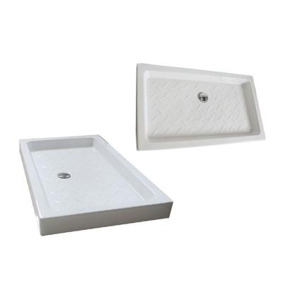 China Beautiful Durable Appearance Minimalist Ceramic Slim Rectangle Bathroom Shower Tray On Sale for sale