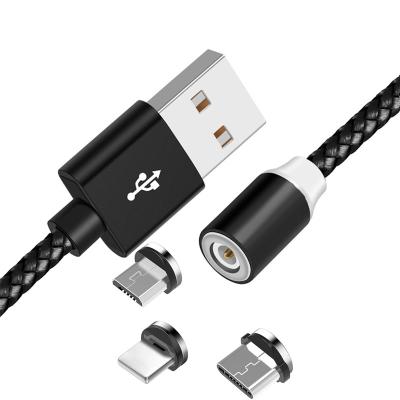 China Charging Cable 3 In 1 Magnetic Charging Micro Type C Magnet Charger USB Flex Cable for sale