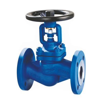 China DIN Steam Wheel Handle Bellows PN16 GS-C25 Stem Rising Globe Valve With Flanged for sale