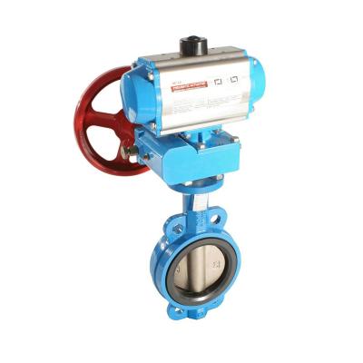 China China Water Supply GGG50 dn450 dn500 Wafer Ends Type Automatic Butterfly Valve With Drawing for sale